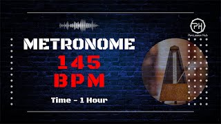 145 BPM Metronome  1 Hour [upl. by Eulalie]