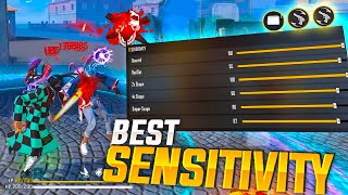 2023  BEST SENSITIVITY  FOR HEADSHOT  FREE FIRE SECRET SENSITIVITY [upl. by Tiernan]