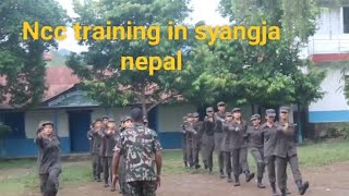 Ncc training at syangja matribhumi madhyamik biddhyalayeNcc training nepal [upl. by Safier765]