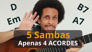 5 Músicas com APENAS 1 Sequência de ACORDES  Aula de Violão Rafa Nascimento [upl. by Nahttam]