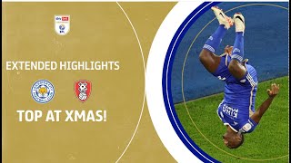 🎄TOP AT XMAS  Leicester City v Rotherham United extended highlights [upl. by Leiria962]