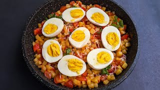 Eggs with Potato Better than Meat Healthy Breakfast Ideas Cheap amp Tasty recipe [upl. by Michey]