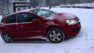 Golf 20TDI 4motion with studless Michelins [upl. by Otrebor]