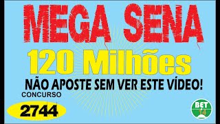 DICAS PARA GANHAR NA MEGA SENA  CONCURSO 2744 [upl. by Pelligrini]