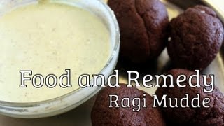 Ragi Mudde with North Karnataka Side Dish  finger millet balls [upl. by Philipps]