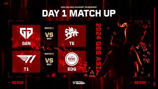 GES ASIA VALORANT TOURNAMENT DAY 1 [upl. by Mosera]