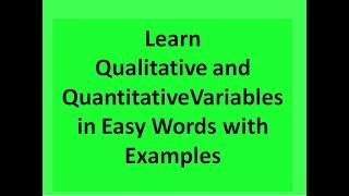 Qualitative and Quantitative Variables  Research Methods in Hindi [upl. by Reddy]