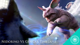 Pokemon Zoology Nidorino Vs Gengar Timelapse [upl. by Lind502]