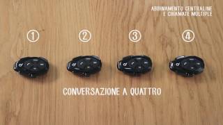 Interphone Tutorial 6 Abbinamento e Chiamata fino a 4 unità  Interphone Sport [upl. by Anaderol]