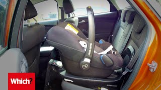 How to fit an isofix baby car seat in 60 seconds [upl. by Ylatan]