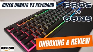 Razer Ornata V3 Gaming Keyboard Review amp Unboxing in under 2 minutes  Amazoncom [upl. by Aihsinyt]