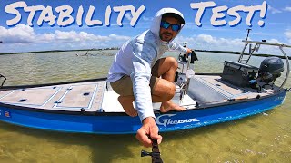 Is The Gheenoe LT25 Stable  Micro Skiff Stability Test [upl. by Llerroj179]