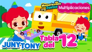 Canción de la Tabla del 12  Multiplicaciones  Canciones Infantiles  JunyTony en español [upl. by Asaeret299]