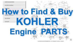 Where to Find and Buy KOHLER Engine Parts [upl. by Colver278]