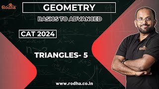 Triangles 5  CAT Preparation 2024  Geometry  Quantitative Aptitude [upl. by Geldens]