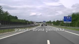 Autostrada A4 trasa Polska  Niemcy [upl. by Ecnarepmet286]