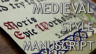 Medieval Style Manuscript  Making of [upl. by Inaliel613]