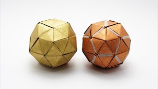 ORIGAMI PENTAKIS DODECAHEDRON Jo Nakashima [upl. by Nylrats]