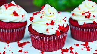 SUPER MOIST RED VELVET CUPCAKES  How to make the best red velvet cupcakes recipe [upl. by Rednaskela]