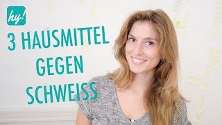 Tipps gegen Schwitzen  Diese 3 Hausmittel helfen 😅 [upl. by Desireah]