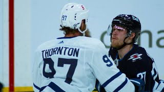 Joe Thornton Goes After Nikolaj Ehlers  All Or Nothing [upl. by Ellinad]