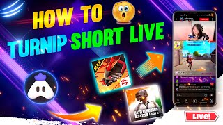 Turnip App Se Short Live Stream Kaise Kare  Shorts Live Kaise Kare Short Live Stream On Turnip [upl. by Zolly]