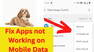 Fix apps not working on mobile internet data [upl. by Asilet549]