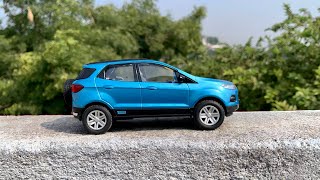 Modified Realistic Ford EcoSport  Blue  Scale 132 Diecast Model Unboxing chatpattoytv [upl. by Akitahs]