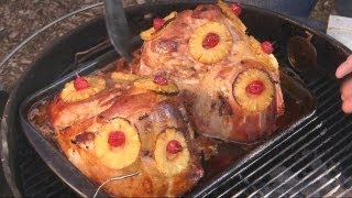 How to grill Ham with Pineapple amp Bacon  Recipe [upl. by Holli37]