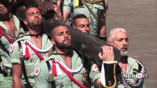 Legionarios cantando El Novio de la Muerte  Semana Santa de Málaga 2016 [upl. by Clotilde797]