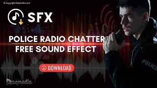 Police Chatter Sound Effect SFX HD 👮 Walkie Talkie Police Radio [upl. by Nnylannej]