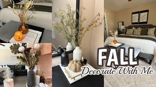 FALL DECORATE WITH ME 2024  MINIMALISTIC FALL DECOR  CLEANING MOTIVATION  COZY AUTUMN REFRESH [upl. by Sokil]