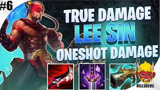 TRUE DAMAGE LEE SIN ONESHOT DAMAGE  Lee Sin Wild Rift Gameplay amp Guide  True Damage Series 6 [upl. by Rudelson]