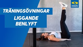 Hur gör man liggande benlyft lying leg raises [upl. by Aniretake552]