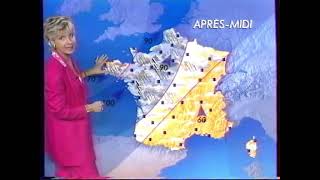 Météo TF1 du 5 Novembre 1999 Evelyne Dhéliat [upl. by Ballinger]