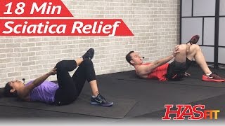 18 Min Sciatica Exercises for Leg Pain Relief  Sciatica Relief amp Treatment for Sciatic Nerve Pain [upl. by Mun]