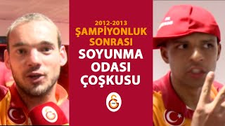 20122013 Sezonu Şampiyonluk Sonrası Soyunma Odası  Galatasaray [upl. by Shel]