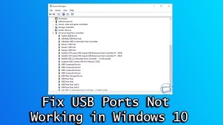 Fix USB Ports Not Working in Windows 10 [upl. by Attenauq]