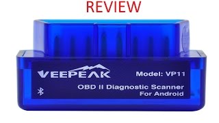 Veepeak Mini OBD2 Diagnostic Bluetooth Scanner For Android Review [upl. by Orestes]