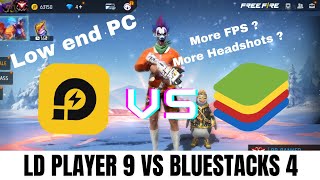 LD Player 9 vs BlueStacks 4  Which is better for Low end PC  Best for Headshots   Must Watch [upl. by Rebmaed]