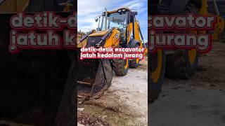 detikdetik excavator jatuh ke jurang exavator foryou shortsfeed [upl. by Orag]