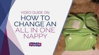 How to change an all in one nappy demonstrated by The Nappy Lady [upl. by Enomes]