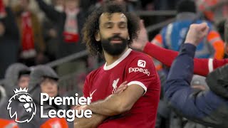 Mohamed Salah taps in Liverpools goahead goal against Newcastle  Premier League  NBC Sports [upl. by Pierrepont199]