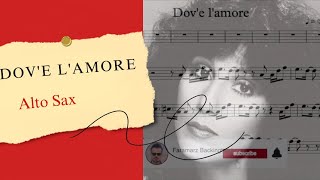 Dovè lamore  Cher  Play along for Alto Sax [upl. by Yrreg]