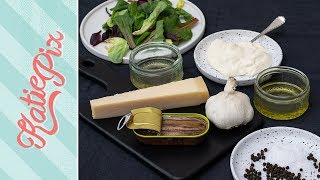 How To Make CAESAR Salad Dressing Recipe  Katie Pix [upl. by Atiuqet]