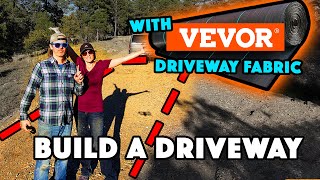 How To Build A Gravel Driveway Using Vevor Geotextile Fabric [upl. by Alyakam]