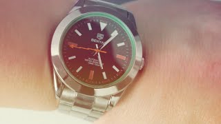 Benyar BY5176M Automatic Unboxing  Affordable Rolex Milgauss Homage Watch ⌚🤩 [upl. by Shel468]