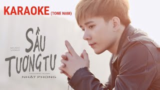 Karaoke Sầu Tương Tư  Nhật Phong Beat Gốc Tone Nam [upl. by Elonore932]