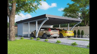 Palmako Carport  Aufbau [upl. by Amehsyt]