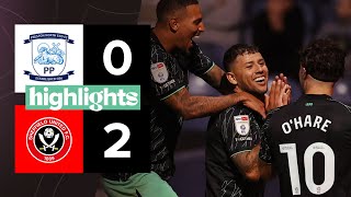 Preston North End 02 Sheffield United  EFL Championship highlights [upl. by Mayman496]